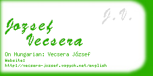jozsef vecsera business card
